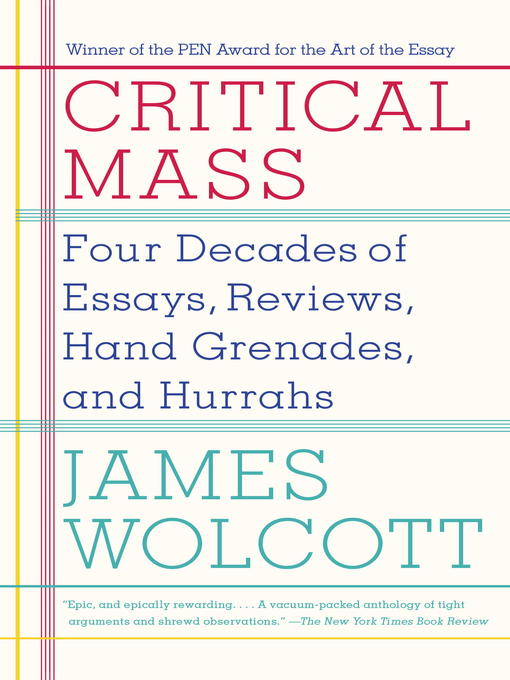 Title details for Critical Mass by James Wolcott - Available